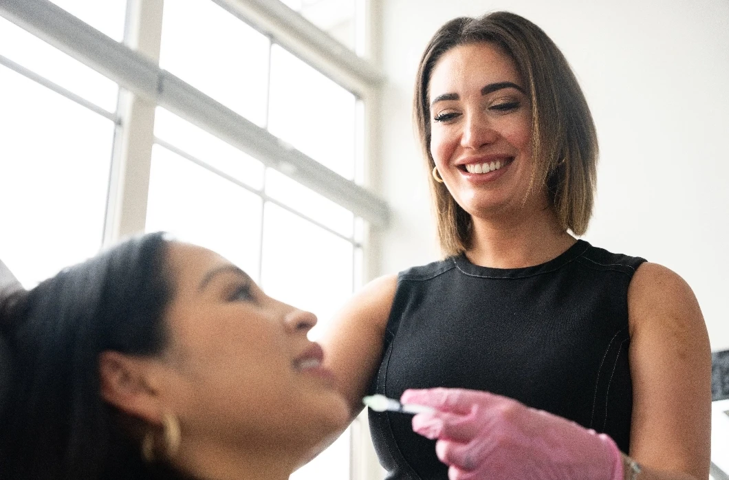 staff injecting botox and filler